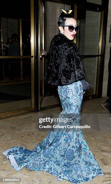 Michelle Harper is seen around the Lincoln Center during Fall 2012 Mercedes-Benz Fashion Week on February 12, 2012 in New York City.