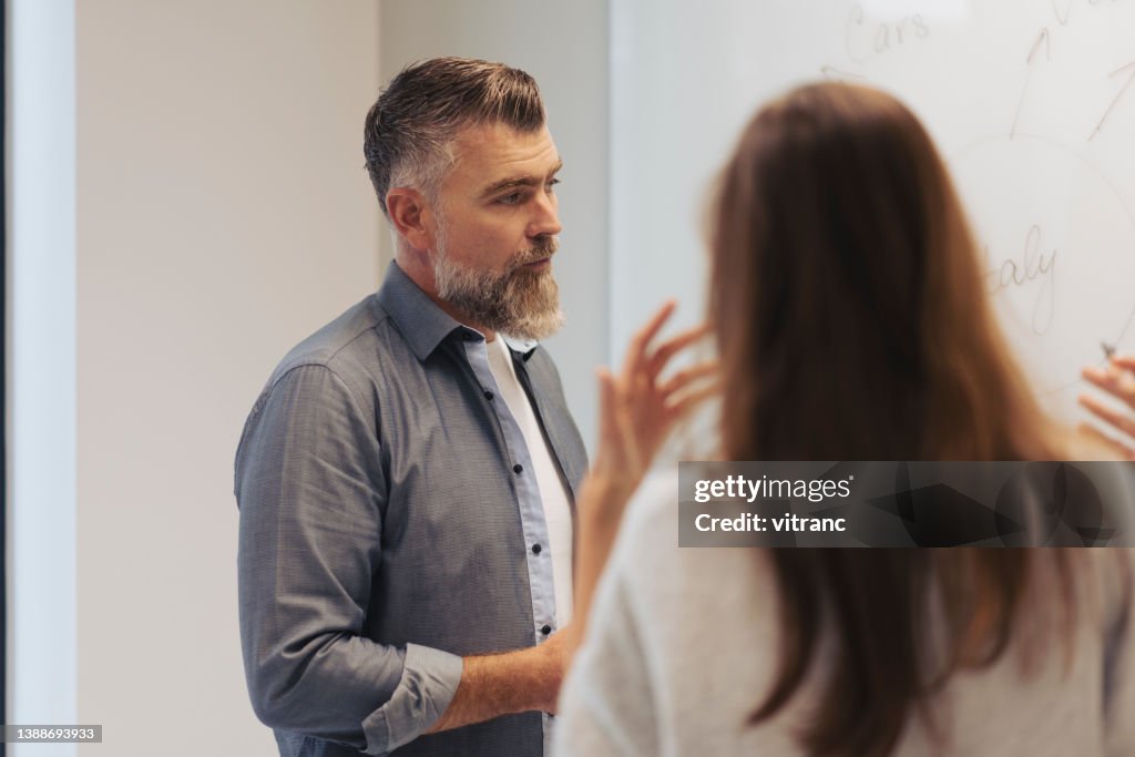 Business team working together on a marketing strategy at the office