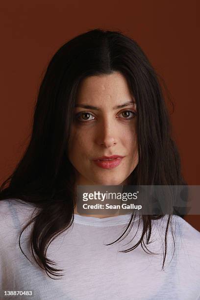 Actress Barbara Lennie poses during a portrait session for the film "Dictado" during the 62nd Berlinale International Film Festival on February 12,...