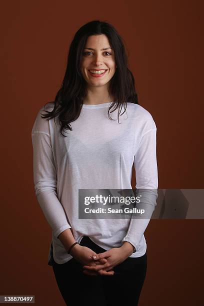 Actress Barbara Lennie poses during a portrait session for the film "Dictado" during the 62nd Berlinale International Film Festival on February 12,...