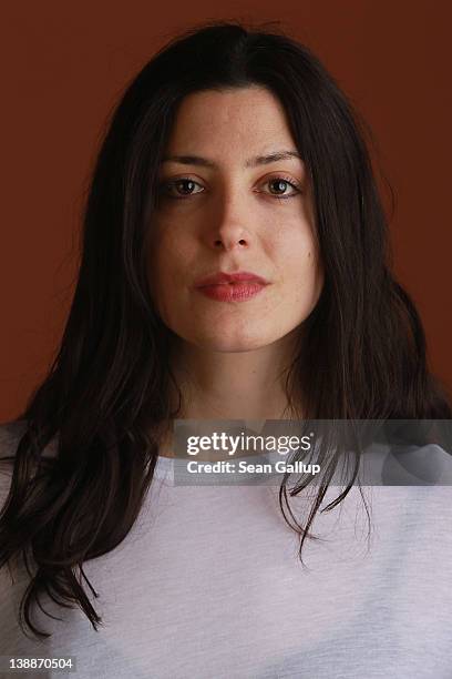 Actress Barbara Lennie poses during a portrait session for the film "Dictado" during the 62nd Berlinale International Film Festival on February 12,...