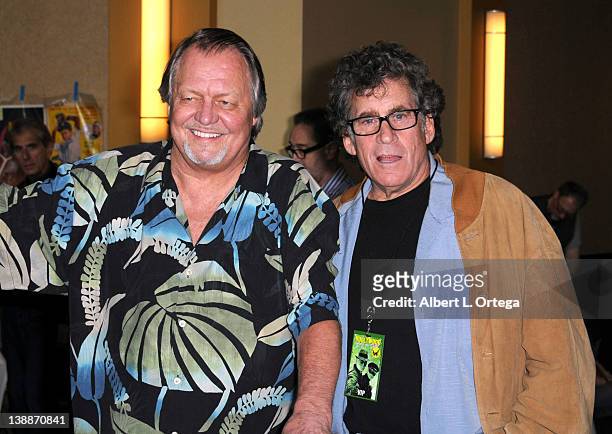 Actors David Soul and Paul Michael Glaser of "Starsky & Hutch" attend the Hollywood Show held at Burbank Airport Marriott on February 11, 2012 in...