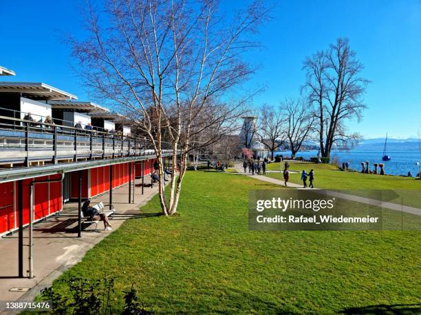 Strandbad Tiefenbrunnen Photos and Premium High Res Pictures Getty Images