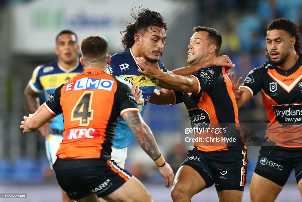 NRL Rd 4 - Titans v Wests Tigers