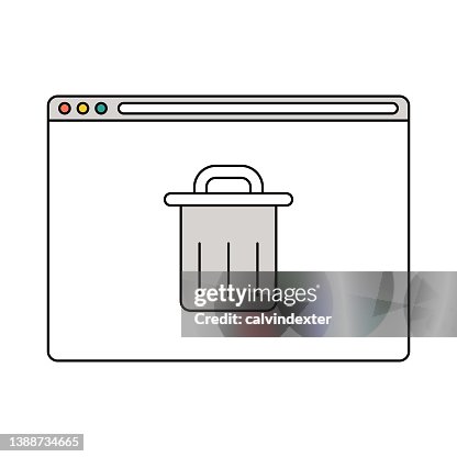 Web browser trash bin Web browser trash bin