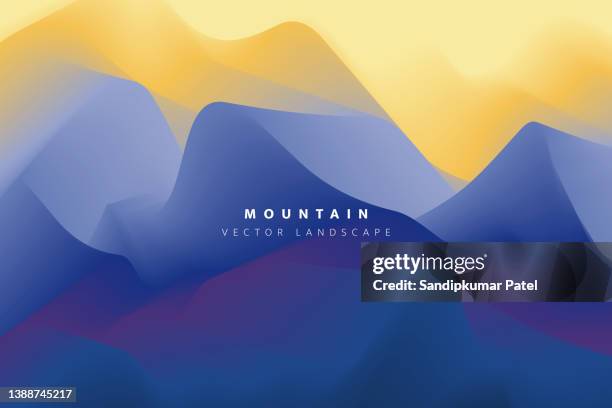 mysterious landscape background. mystic vector illustration. - smooth skin stock illustrations