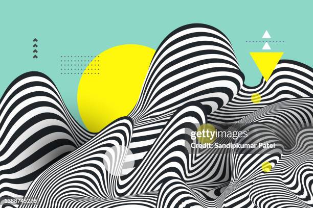 stockillustraties, clipart, cartoons en iconen met background with optical illusion. - gezichtsbedrog