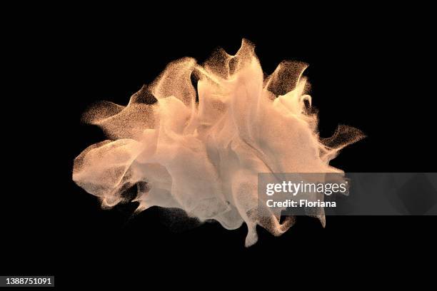 particles cloud - powder explosion stock pictures, royalty-free photos & images