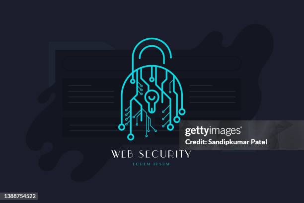 web security for cryptocurrency. global digital technologies - unlocking stock illustrations