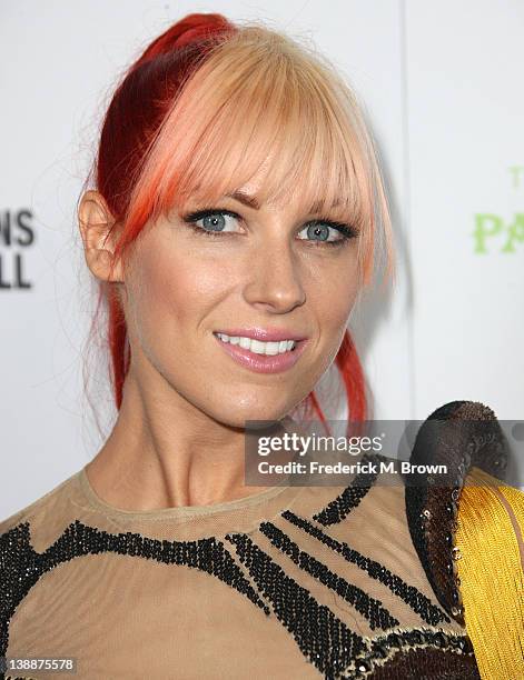 Recording artist Bonnie McKee attends the EMI GRAMMY After Party at the Capital Records Building on February 12, 2012 in Hollywood, California.