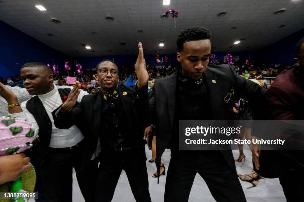 People participate in the Probate 2019 #GreatReveal19 at Jackson State University on March 23, 2019.