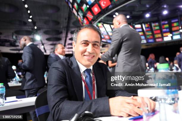 Mehdi Mahdavi Kia of Iran looks on during the 72nd FIFA Congress at the Doha Exhibition and Convention Center on March 31, 2022 in Doha, Qatar.