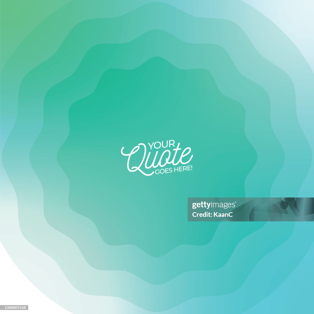 Quote Gradient Vector Quote Template Trendy Style Stock Illustration On Abstract ...