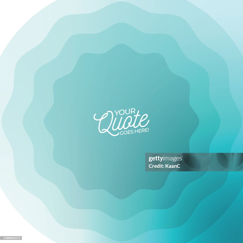 Quote Gradient Vector Quote Template Trendy Style Stock Illustration On Abstract ...