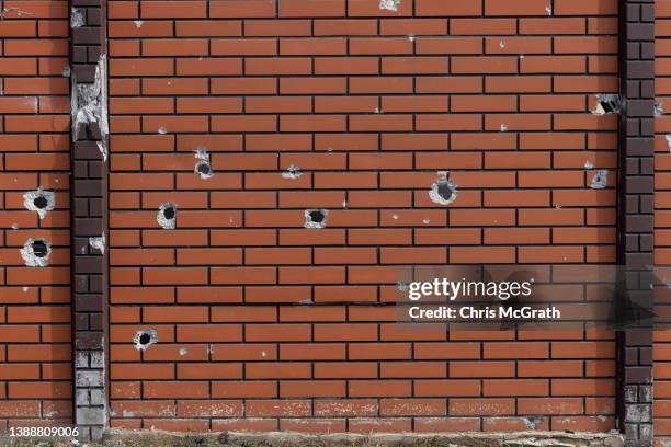 Bullet In Wall Bullet Wall Photos and Premium High Res Pictures - Getty Images