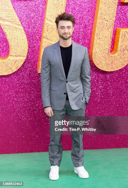 Daniel Radcliffe attends "The Lost City" UK Screening at Cineworld Leicester Square on March 31, 2022 in London, England.