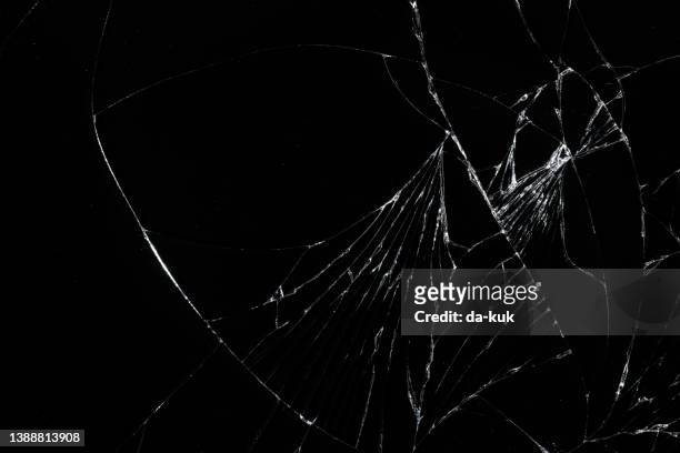 caído de vidrio - shattered glass fotografías e imágenes de stock