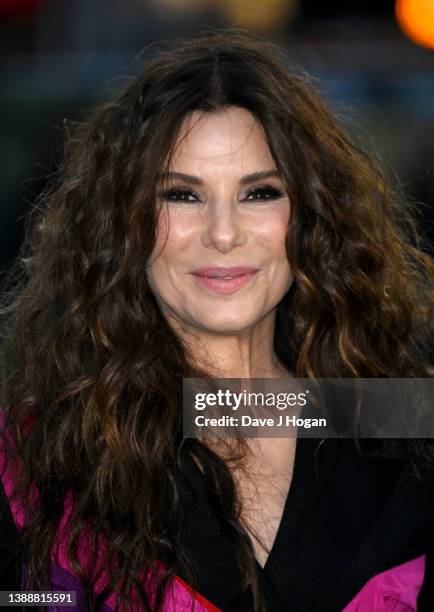 Sandra Bullock attends "The Lost City" UK screening on March 31, 2022 in London, England.