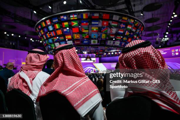 General view of the Convention Center during the 72nd FIFA Congress on March 31, 2022 at Doha Exhibition and Convention Center in Doha, Qatar.