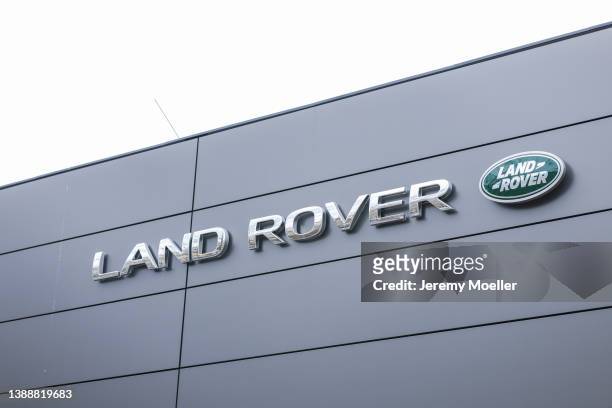 The exterior of a Land Rover store photographed on March 30, 2022 in Berlin, Germany.