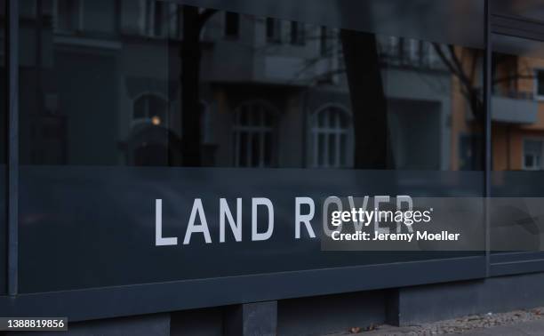 The exterior of a Land Rover store photographed on March 30, 2022 in Berlin, Germany.