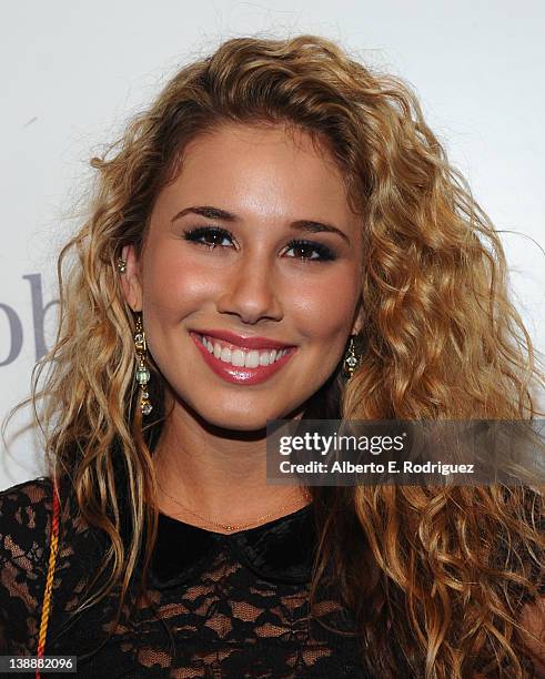 Recording artist Haley Reinhart arrives at Redlight Management's post-Grammy event hosted by T-Mobile and Google Music in celebration of the...