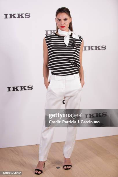 Amaia Salamanca attends the IKKS Store opening on March 31, 2022 in Madrid, Spain.