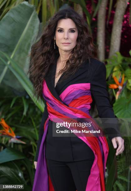 Sandra Bullock attends "The Lost City" UK Screening on March 31, 2022 in London, England.