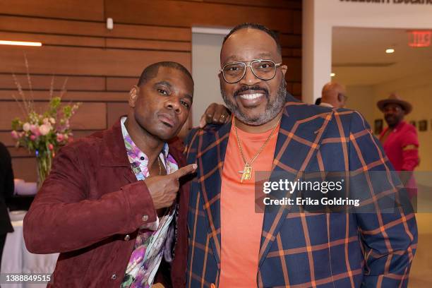 Kirk Franklin and Marvin Sapp attend BMI's 2022 Trailblazers of Gospel Music Awards on March 31, 2022 in Nashville, Tennessee.