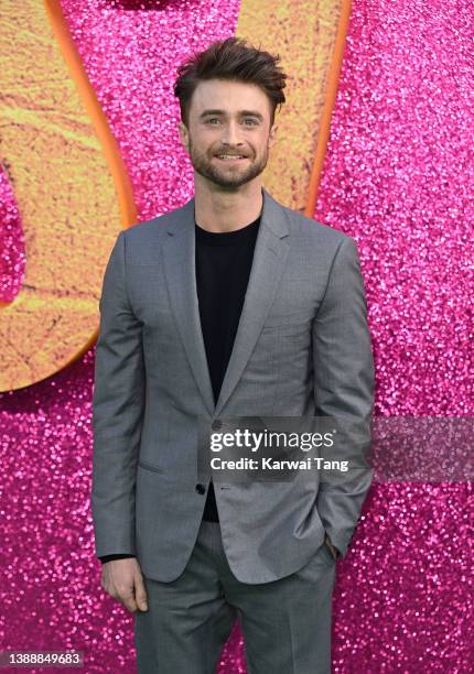 Daniel Radcliffe attends the UK screening of "The Lost City" at Cineworld Leicester Square on March 31, 2022 in London, England.