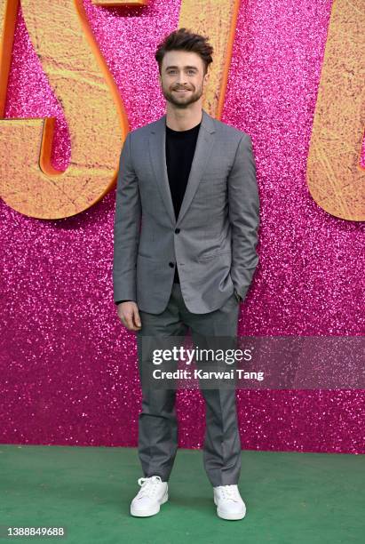 Daniel Radcliffe attends the UK screening of "The Lost City" at Cineworld Leicester Square on March 31, 2022 in London, England.