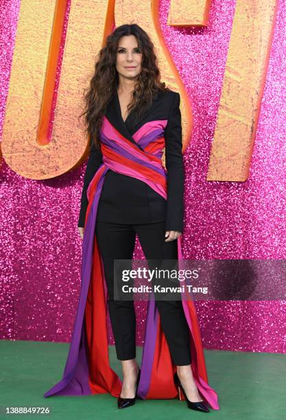 Sandra Bullockattends the UK screening of "The Lost City" at Cineworld Leicester Square on March 31, 2022 in London, England.