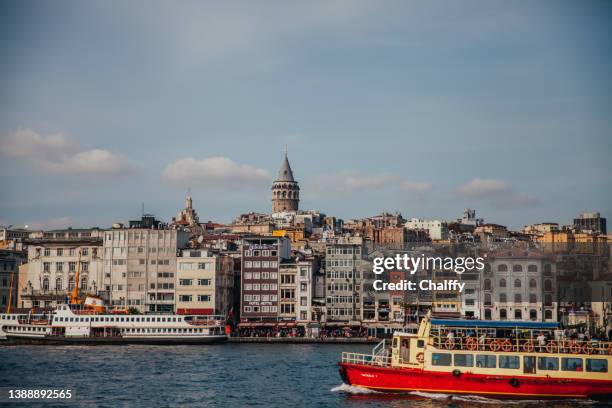 daily life in istanbul - golden horn istanbul stock pictures, royalty-free photos & images