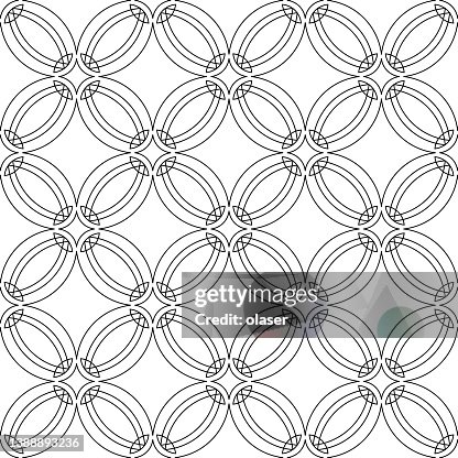 Curves In Seamless Matrix Pattern High-Res Vector Graphic - Getty Images