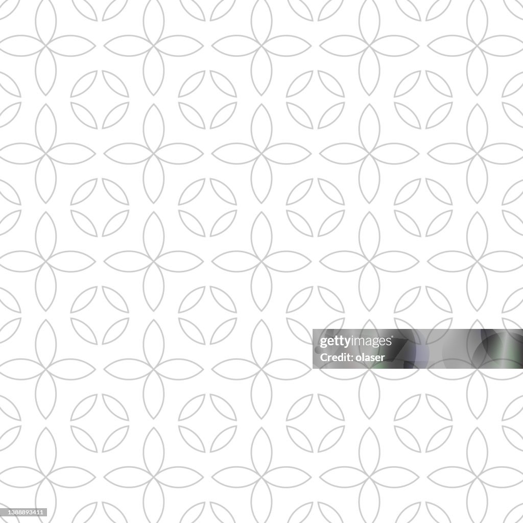 Vector Leaf Using Grid Grid Pattern Made Of Flowers And Leaf Shapes High-Res Vector Graphic ...