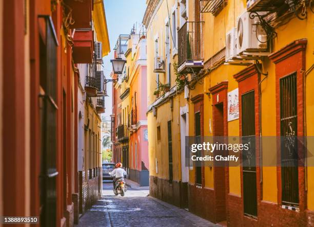 daily life in sevilla - hispanic day stock pictures, royalty-free photos & images