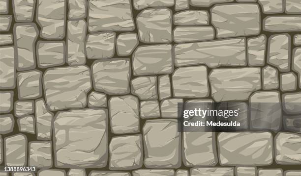 stockillustraties, clipart, cartoons en iconen met rock - natural stone block