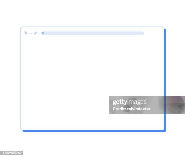 bildbanksillustrationer, clip art samt tecknat material och ikoner med web browser minimal design editable strokes - fönster