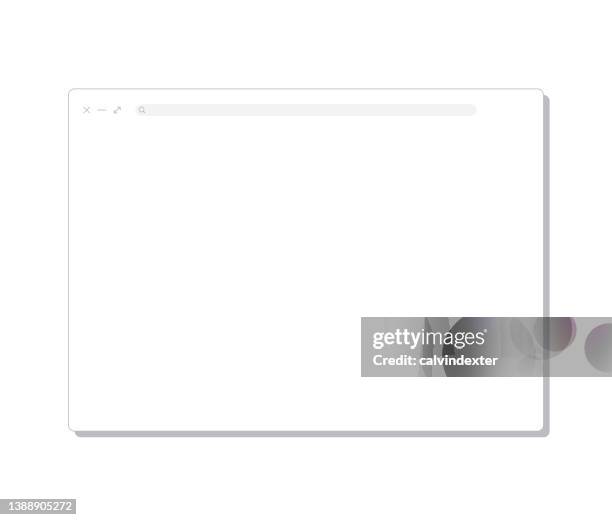 web browser minimal design editable strokes - browser window flat stock illustrations