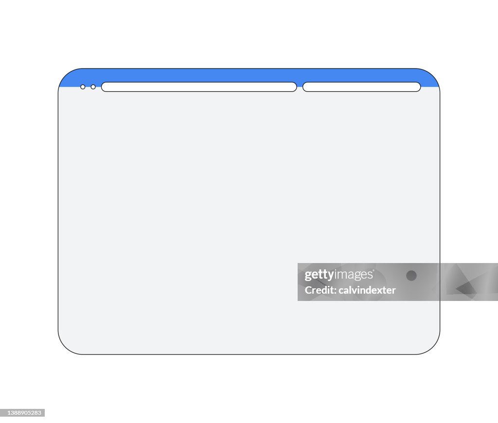Transparent Browser Design Web Browser Minimal Design Editable Strokes High-Res Vector Graphic ...