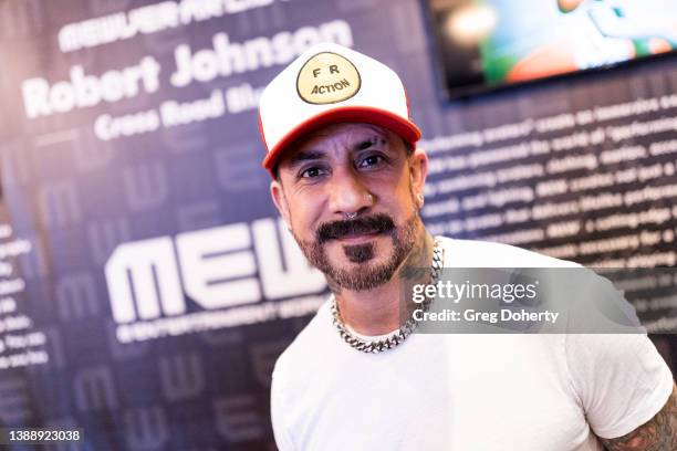 Backstreet Boys bandmember AJ Mclean attends the official gift lounge presented by Míage Skincare during the 64th annual GRAMMY Awards at Topgolf Las...