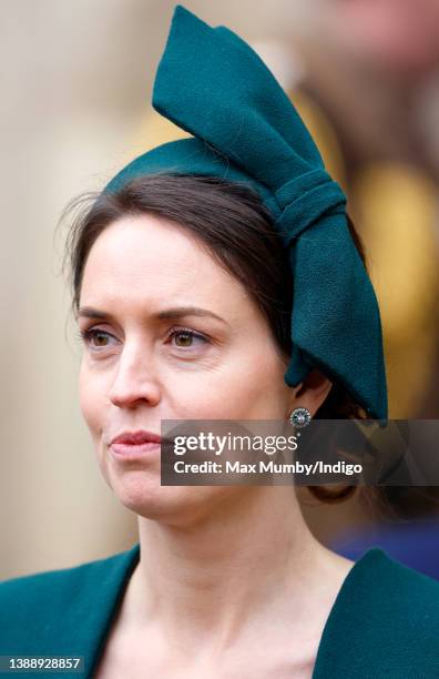 Lady Alexandra Hooper attends a Service of Thanksgiving for the life of Prince Philip, Duke of Edinburgh at Westminster Abbey on March 29, 2022 in...