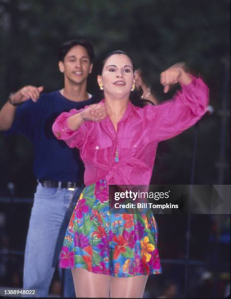 August 1995: MANDATORY CREDIT Bill Tompkins/Getty Images Olga Tanon. August 1995 in New York City.