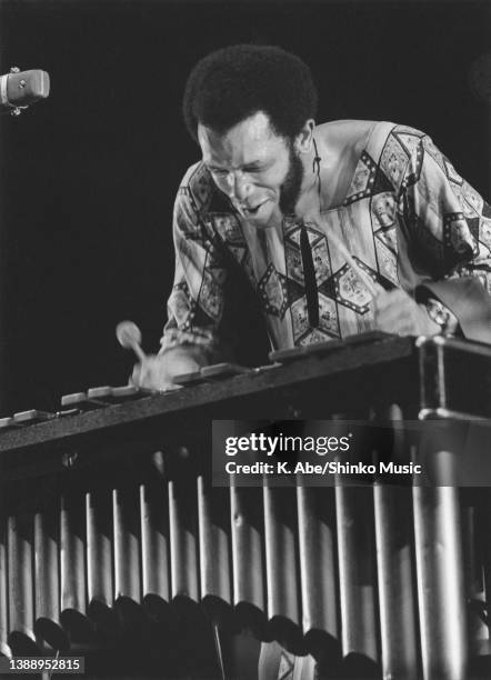 Roy Ayers playing vibraphone at Sankei Hall, Tokyo, Japan, 12 June 1971.