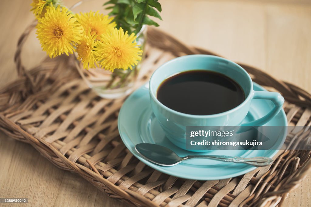 Coffee and dandelions