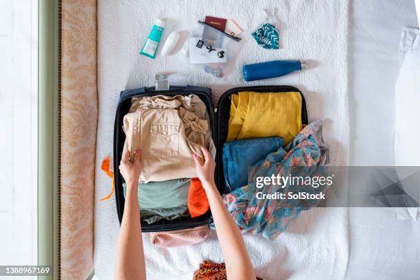 organising my suitcase - toiletries stock pictures, royalty-free photos & images