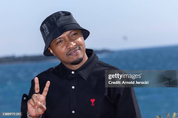 Soprano attends the "Soprano, A La Vie, A La Mort" photocall during the 5th Canneseries Festival on April 01, 2022 in Cannes, France.