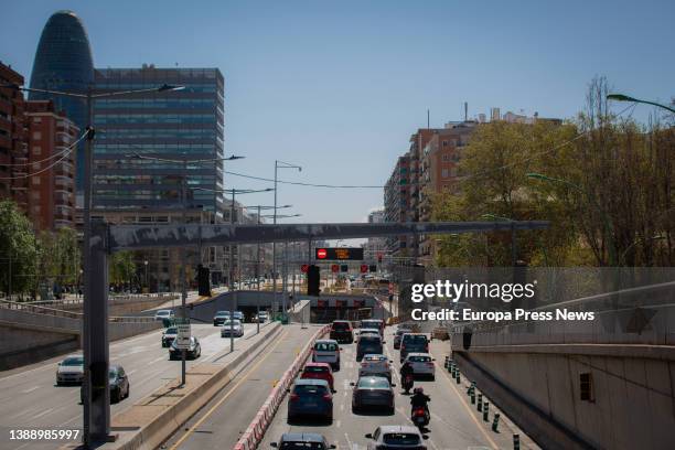 Barcelona's Glories tunnel two days before it comes into operation in the Llobregat direction, on April 1 in Barcelona, Catalonia, Spain. On April 3,...