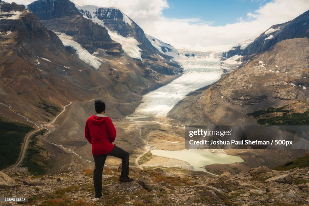 View of the Athabasca Glacier in Jasper National Park,Athabasca Glacier,Canada