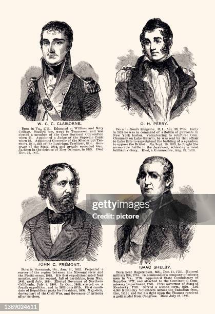 4 Famous American Men , Stockfoto